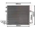 Kondenztor klimatizace VAN WEZEL ‐ VAW 30015706