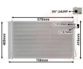 Kondenztor klimatizace VAN WEZEL ‐ VAW 30015710