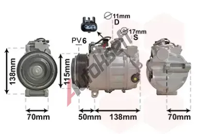 VAN WEZEL Kompresor klimatizace VAW 3001K704, 3001K704
