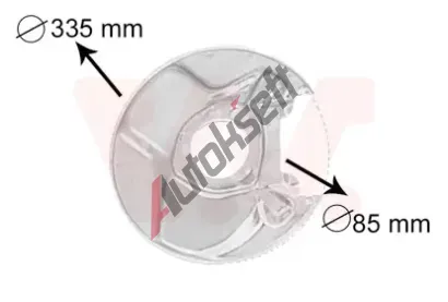 VAN WEZEL Ochrann plech proti rozstikovn - brzdov kotou VAW 3010373, 3010373