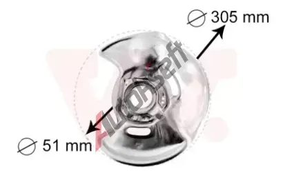 VAN WEZEL Ochrann� plech proti rozst�ikov�n� - brzdov� kotou� VAW 3024371, 3024371