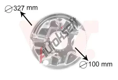 VAN WEZEL Ochrann plech proti rozstikovn - brzdov kotou VAW 3024373, 3024373
