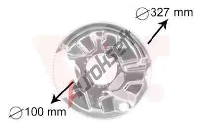 VAN WEZEL Ochrann plech proti rozstikovn - brzdov kotou VAW 3024374, 3024374