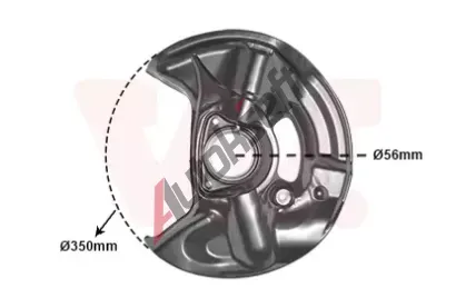 VAN WEZEL Ochrann plech proti neistotm brzdovho kotoue VAW 3029371, 3029371