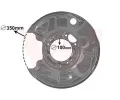 Ochrann plech proti neistotm brzdovho kotoue VAN WEZEL ‐ VAW 3032373