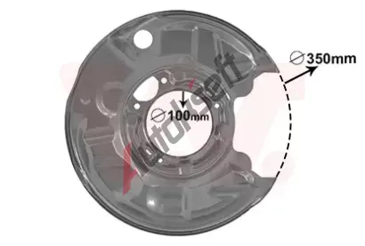 VAN WEZEL Ochrann plech proti neistotm brzdovho kotoue VAW 3032374, 3032374
