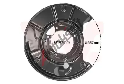 VAN WEZEL Ochrann� plech proti ne�istot�m brzdov�ho kotou�e VAW 3036373, 3036373