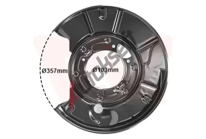 VAN WEZEL Ochrann� plech proti ne�istot�m brzdov�ho kotou�e VAW 3036374, 3036374