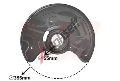 VAN WEZEL Ochrann plech proti neistotm brzdovho kotoue VAW 3041372, 3041372