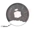 Ochrann plech proti neistotm brzdovho kotoue VAN WEZEL ‐ VAW 3044374