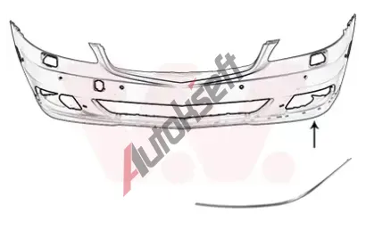 VAN WEZEL Ozdobná / ochranná lišta nárazníku VAW 3047581, 3047581  VAN WEZEL Ozdobná / ochranná lišta nárazníku VAW 3047581, 3047581