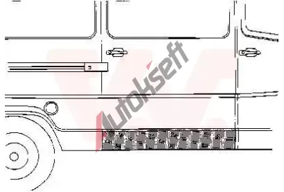 VAN WEZEL Boční stěna VAW 3070110, 3070110  VAN WEZEL Boční stěna VAW 3070110, 3070110