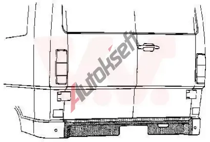 VAN WEZEL Zadn stna VAW 3070136, 3070136