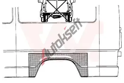 VAN WEZEL Boční stěna VAW 3070145, 3070145  VAN WEZEL Boční stěna VAW 3070145, 3070145