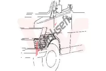 VAN WEZEL P přední blatník VAW 3070158, 3070158  VAN WEZEL P přední blatník VAW 3070158, 3070158