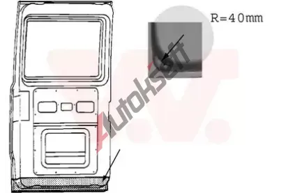 VAN WEZEL Zadn dvee VAW 3070249, 3070249
