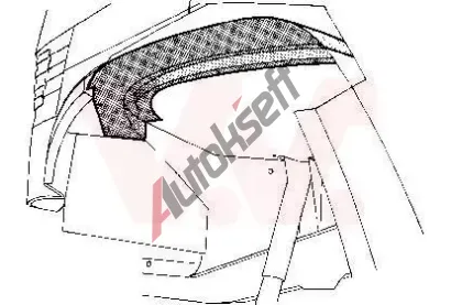 VAN WEZEL Vnitřní blatník VAW 3070358, 3070358  VAN WEZEL Vnitřní blatník VAW 3070358, 3070358