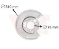 VAN WEZEL Ochrann plech proti neistotm brzdovho kotoue ‐ VAW 3075374