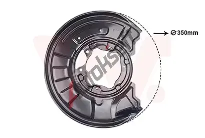 VAN WEZEL Ochrann� plech proti ne�istot�m brzdov�ho kotou�e VAW 3091373, 3091373