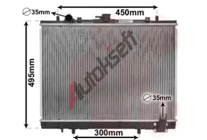 VAN WEZEL Chladi vody VAW 32002161, 32002161