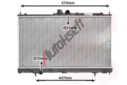 VAN WEZEL Chladič vody VAW 32002195, 32002195 VAN WEZEL Chladič vody VAW 32002195, 32002195