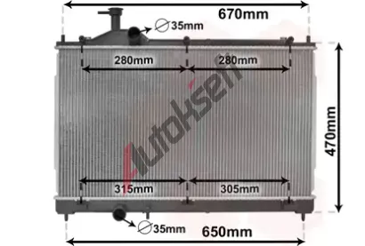 VAN WEZEL Chladi vody VAW 32002256, 32002256