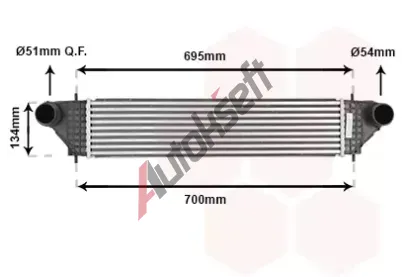 VAN WEZEL Chladi vzduchu intercooler VAW 32004277, 32004277