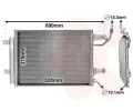 Kondenztor klimatizace VAN WEZEL ‐ VAW 32005177