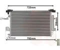 Kondenztor klimatizace VAN WEZEL ‐ VAW 32005210