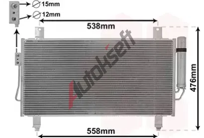 VAN WEZEL Kondenztor klimatizace VAW 32005252, 32005252
