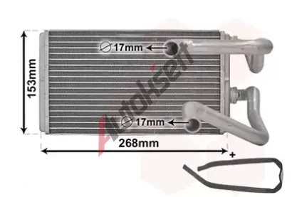 VAN WEZEL Vmnk tepla vnitnho vytpn VAW 32006259, 32006259