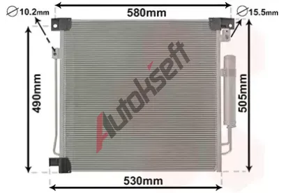 VAN WEZEL Kondenztor klimatizace VAW 32015700, 32015700