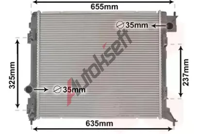 VAN WEZEL Chladi vody VAW 33002444, 33002444