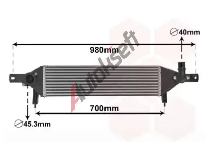 VAN WEZEL Chladi vzduchu intercooler VAW 33004409, 33004409