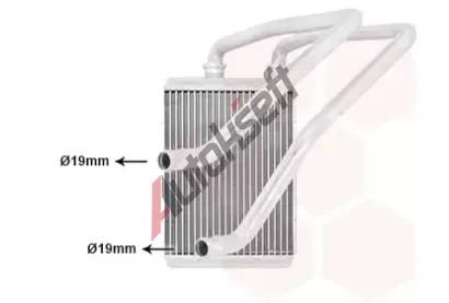 VAN WEZEL Výměník tepla vnitřního vytápění VAW 33006472, 33006472 VAN WEZEL Výměník tepla vnitřního vytápění VAW 33006472, 33006472