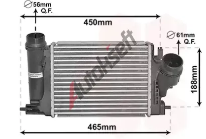 VAN WEZEL Chladi vzduchu intercooler VAW 33014701, 33014701
