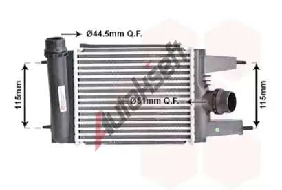 VAN WEZEL Chladi� vzduchu intercooler VAW 33014703, 33014703