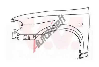 VAN WEZEL P přední blatník s otvorem pro blikač VAW 3319656, 3319656 VAN WEZEL P přední blatník s otvorem pro blikač VAW 3319656, 3319656