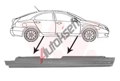 VAN WEZEL Práh dveří VAW 3352104, 3352104 VAN WEZEL Práh dveří VAW 3352104, 3352104