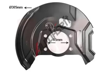 VAN WEZEL Ochrann plech proti neistotm brzdovho kotoue VAW 3391371, 3391371