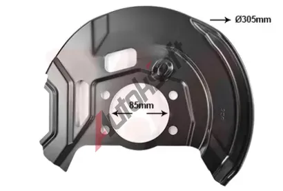 VAN WEZEL Ochranný plech proti nečistotám brzdového kotouče VAW 3391372, 3391372 VAN WEZEL Ochranný plech proti nečistotám brzdového kotouče VAW 3391372, 3391372
