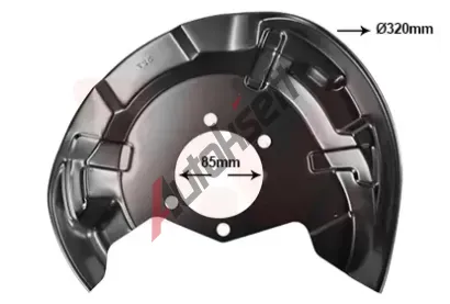 VAN WEZEL Ochrann plech proti neistotm brzdovho kotoue VAW 3391373, 3391373