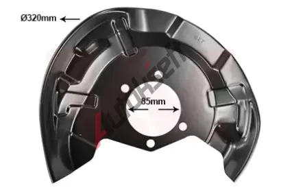 VAN WEZEL Ochranný plech proti nečistotám brzdového kotouče VAW 3391374, 3391374 VAN WEZEL Ochranný plech proti nečistotám brzdového kotouče VAW 3391374, 3391374