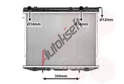 VAN WEZEL Chladi vody VAW 37002175, 37002175