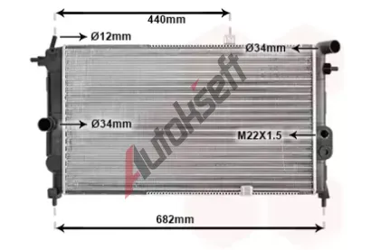 VAN WEZEL Chladi vody VAW 37002190, 37002190