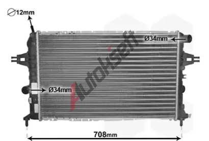 VAN WEZEL Chladi vody VAW 37002252, 37002252