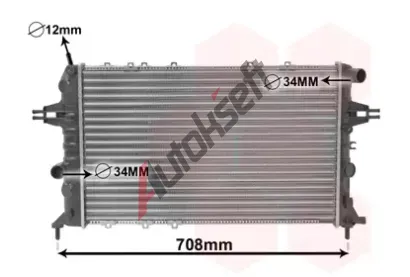 VAN WEZEL Chladi vody VAW 37002293, 37002293