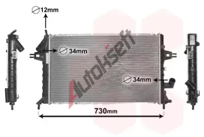 VAN WEZEL Chladi vody VAW 37002294, 37002294