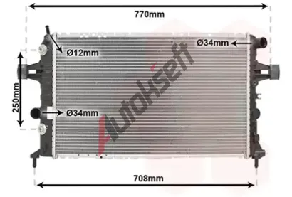 VAN WEZEL Chladi vody VAW 37002329, 37002329