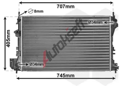 VAN WEZEL Chladi vody VAW 37002338, 37002338